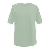 Womens Oversized T Shirts Summer Loose Fit Cotton Short Sleeve Basic Tees Casual V Neck Boyfriend Tunic Tops