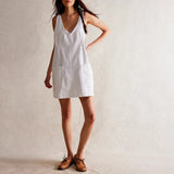 Women's Denim Suspender Pocket Adjustable Mini Dresses