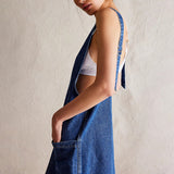 Women's Denim Suspender Pocket Adjustable Mini Dresses
