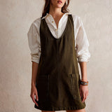 Women's Denim Suspender Pocket Adjustable Mini Dresses