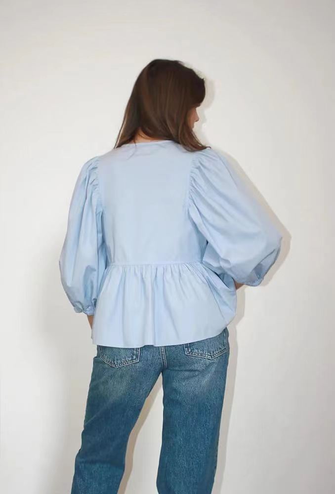 Women's Sweet Casual Tie Striped Tops