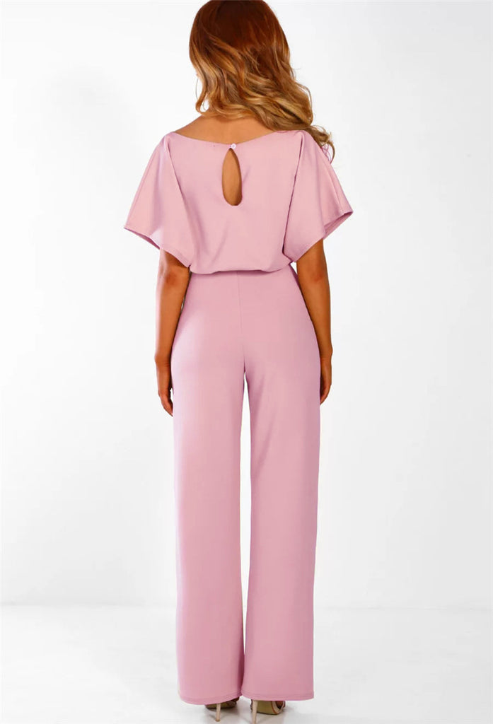 Women's Summer Button-Down Short Sleeve Rompers