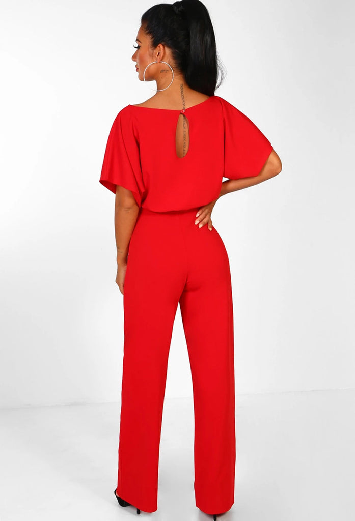 Women's Summer Button-Down Short Sleeve Rompers