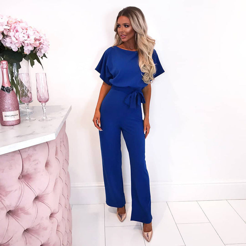 Women's Summer Button-Down Short Sleeve Rompers