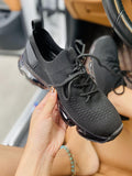 Kimemoda Flying Woven Air Cushion Sneakers Lace Up Walking Shoes