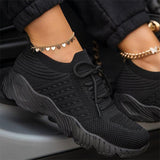 Kimemoda Women Lightly Breathable Lace up Sneakers