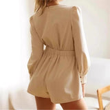 Women's Sexy Wind Onesie Sexy Strap Bow Three-Point Jumpsuit