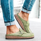 Kimemoda Womens Casual Comfy Leather Mules Slip On Sandals