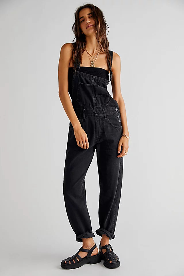 Women's Jumpsuit Y2k High Waist Romper Pants Bib Overalls