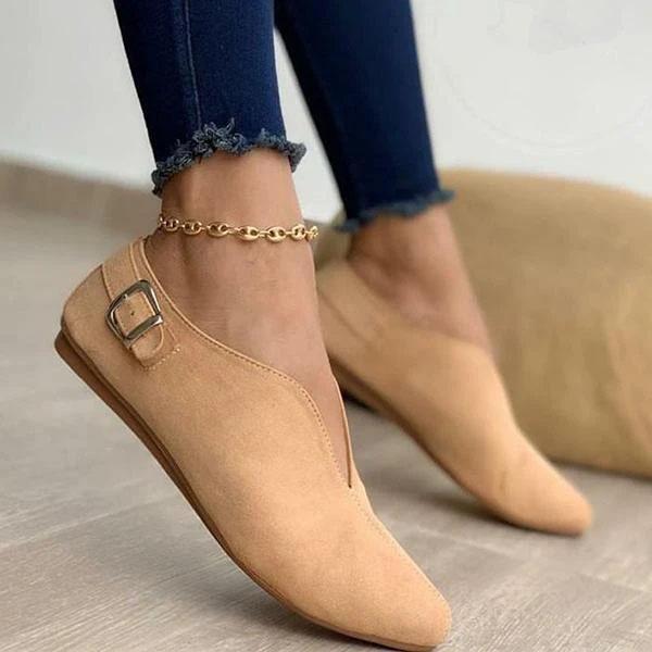 Kimemoda Women Elegant Casual Daily Comfy Slip On Flats
