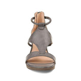 Kimemoda Womens Casual Daily Open Toe Cutout Wedge Sandals