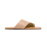 Kimemoda Mint Strap Toe Ring Slides Flat Slip On Sandals