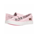 Kimemoda Womens Casual Button Comfy  Slip On Sneakers