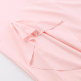 Women's Slim-Fitting Suspender Dress Sexy V-Neck Ruffled Slit Dresses