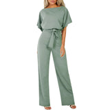 Women's Summer Button-Down Short Sleeve Rompers