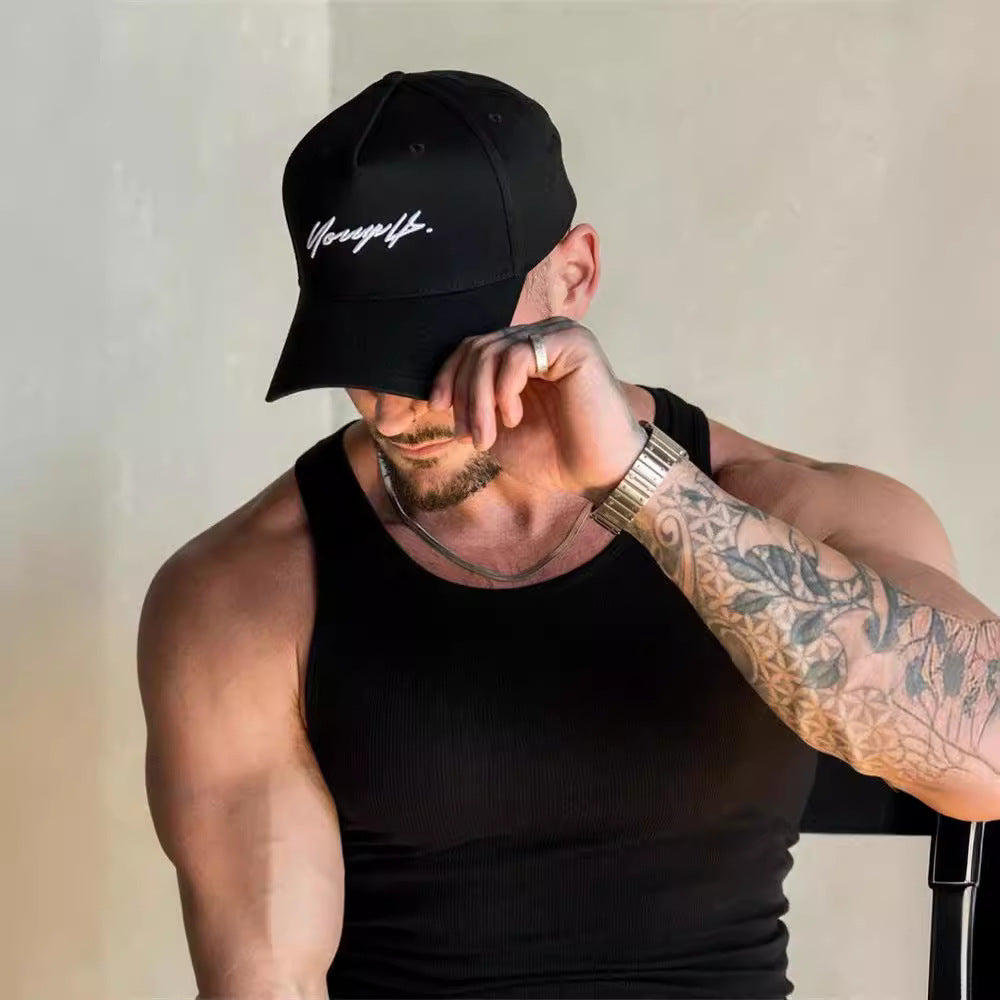Men's Fitness Sports Solid Color Vest