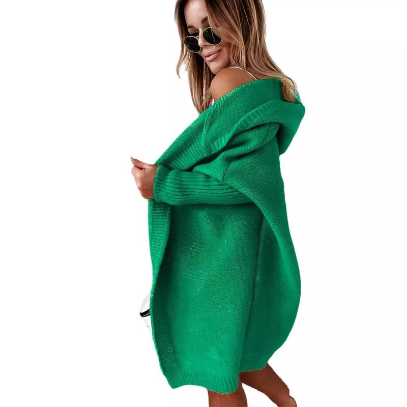 Women's Hooded Knitted Sweater