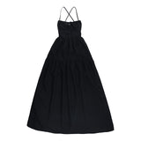 Women's Summer Tie Waist Dress Suspenders Backless A-Line Holiday Dresses