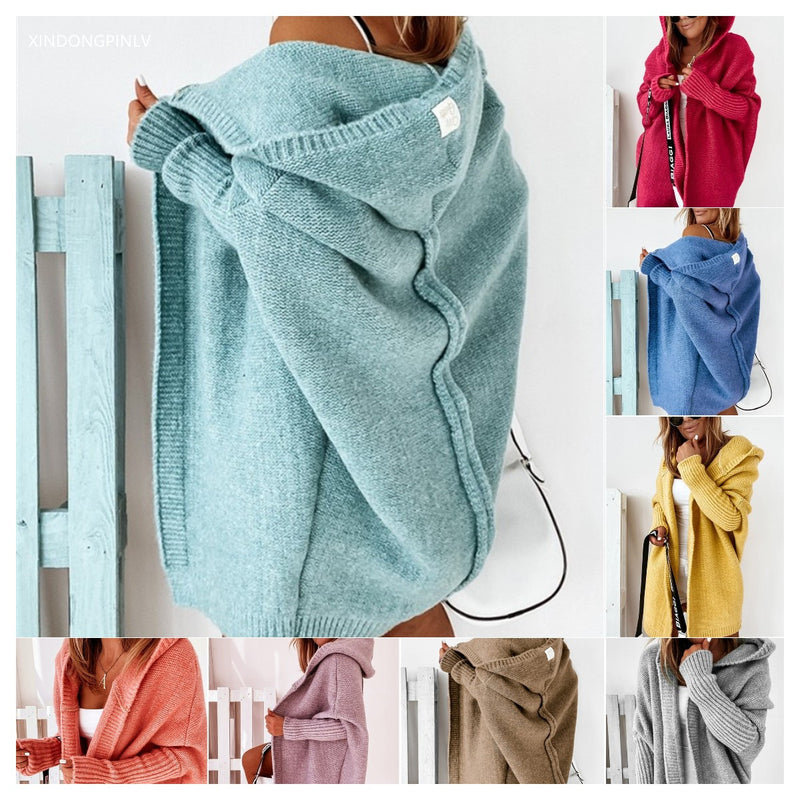 Women's Hooded Knitted Sweater