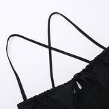 Women's Summer Tie Waist Dress Suspenders Backless A-Line Holiday Dresses