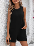Women's Summer Hot Girl Loose Casual Pants Backless Sleeveless Rompers