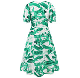 Women's V-neck Bohemian print Dresses