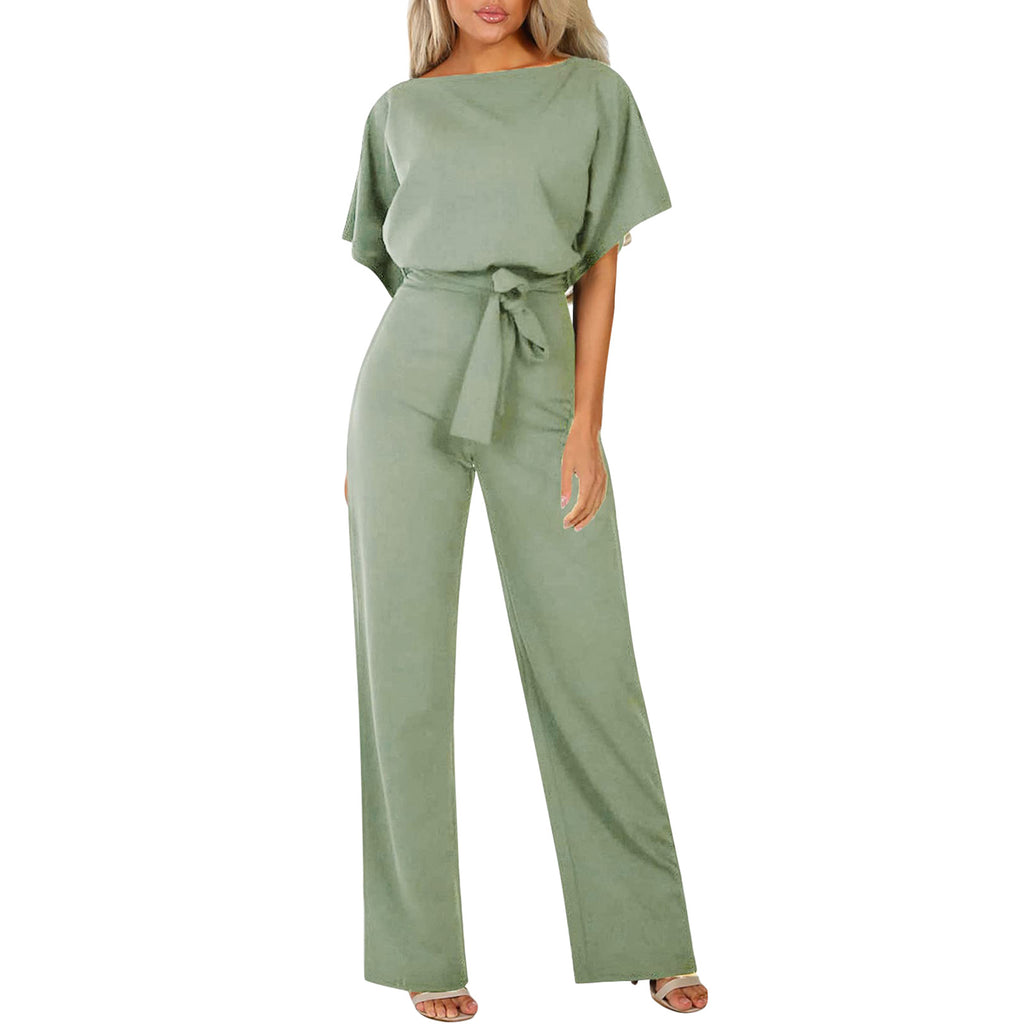 Women's Summer Button-Down Short Sleeve Rompers
