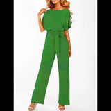 Women's Summer Button-Down Short Sleeve Rompers
