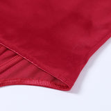 Women's Summer Fishbone Waist Tube Top Satin Off Shoulder Tops