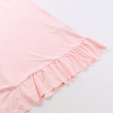 Women's Slim-Fitting Suspender Dress Sexy V-Neck Ruffled Slit Dresses