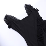 Women's Summer Hip Skirt Hot Girl Sexy High Slit Suspender Dresses