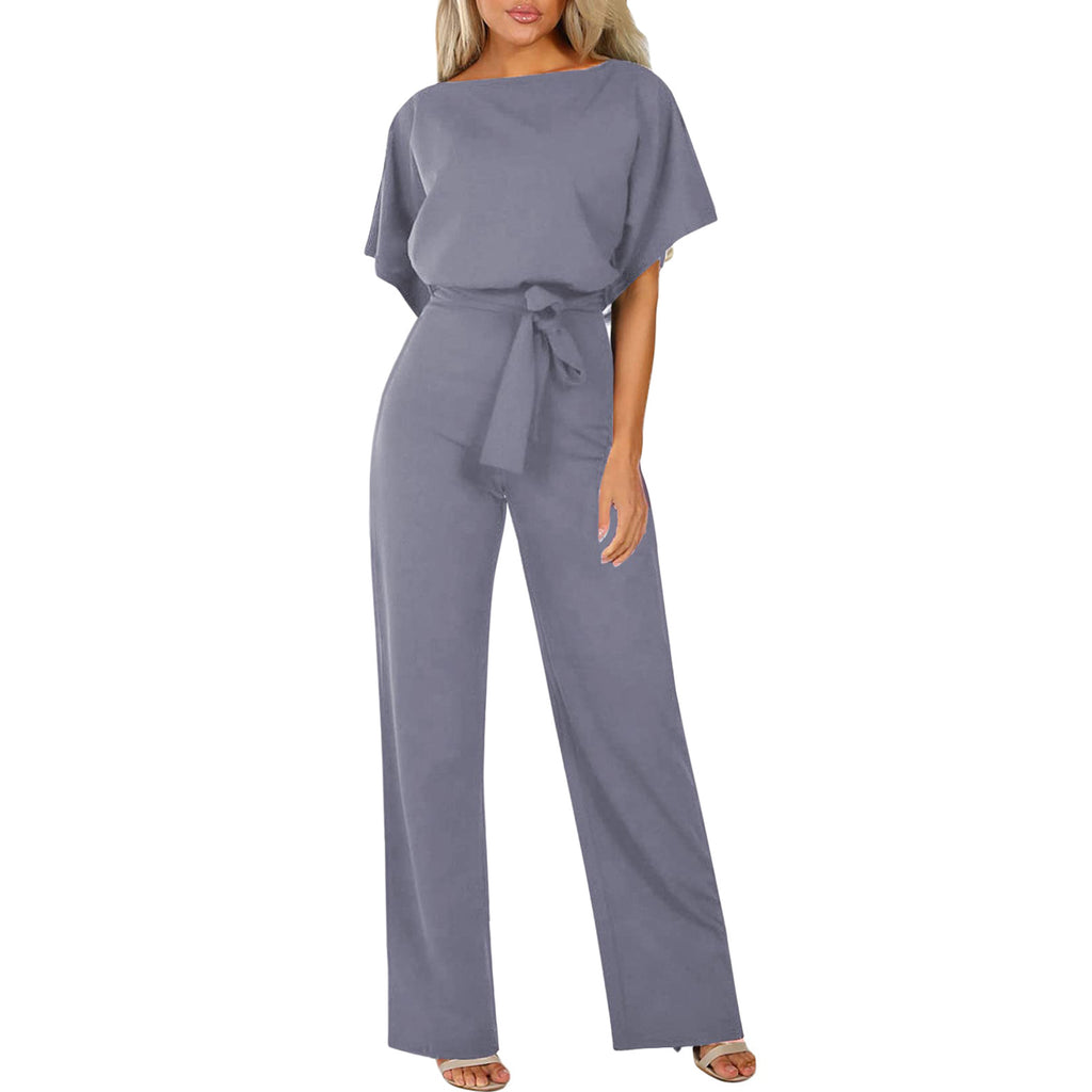 Women's Summer Button-Down Short Sleeve Rompers