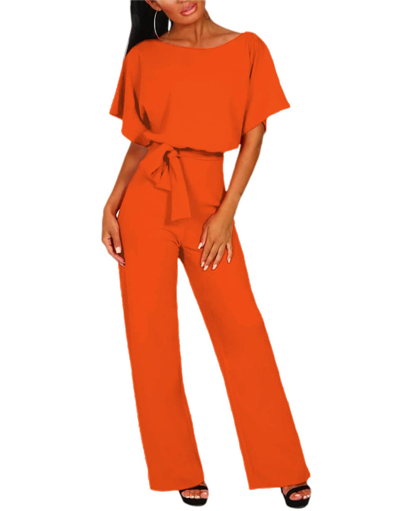 Women's Summer Button-Down Short Sleeve Rompers