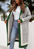 Kimemoda Hooded Long Cardigan Sweater Jacket