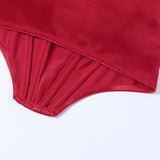 Women's Summer Fishbone Waist Tube Top Satin Off Shoulder Tops