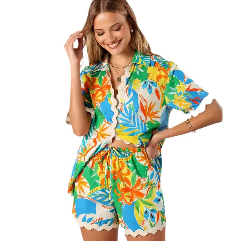 Women's Summer Beach Vacation Outfits 2 Piece Sets