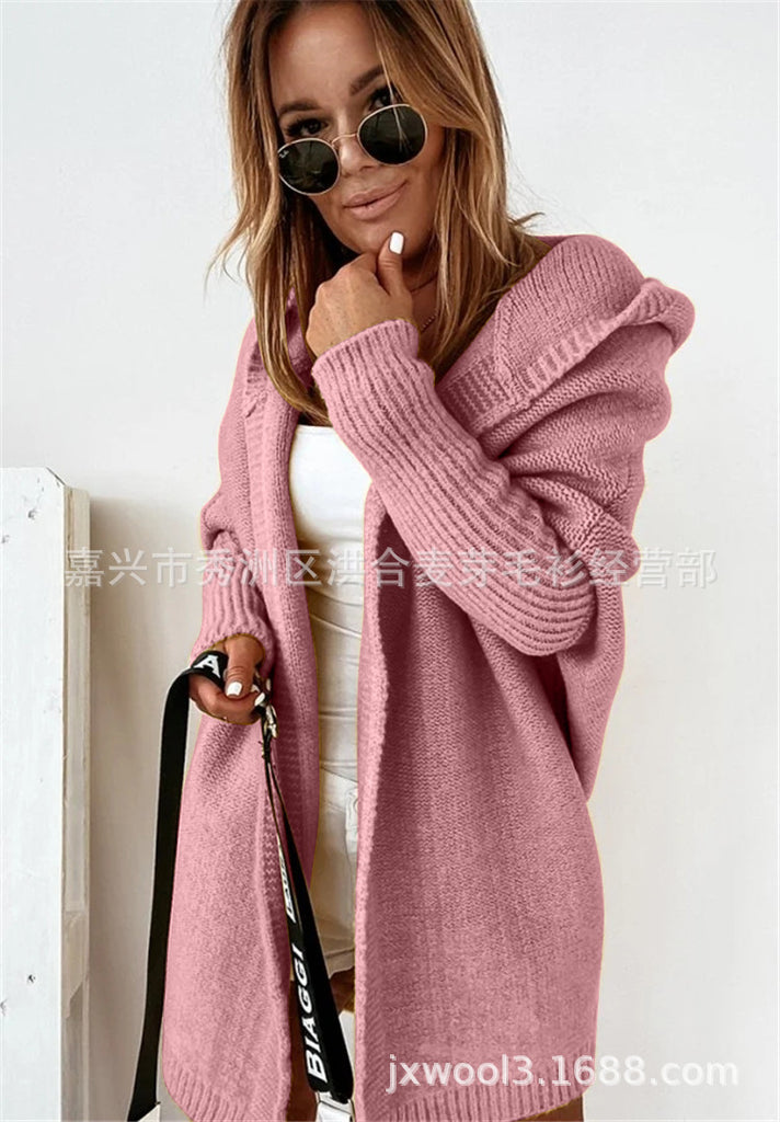 Women's Hooded Knitted Sweater