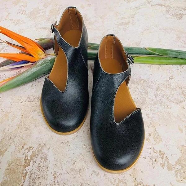 Kimemoda Womens Round Toe Casual Comfy Chic  Cutout Flat Sandals