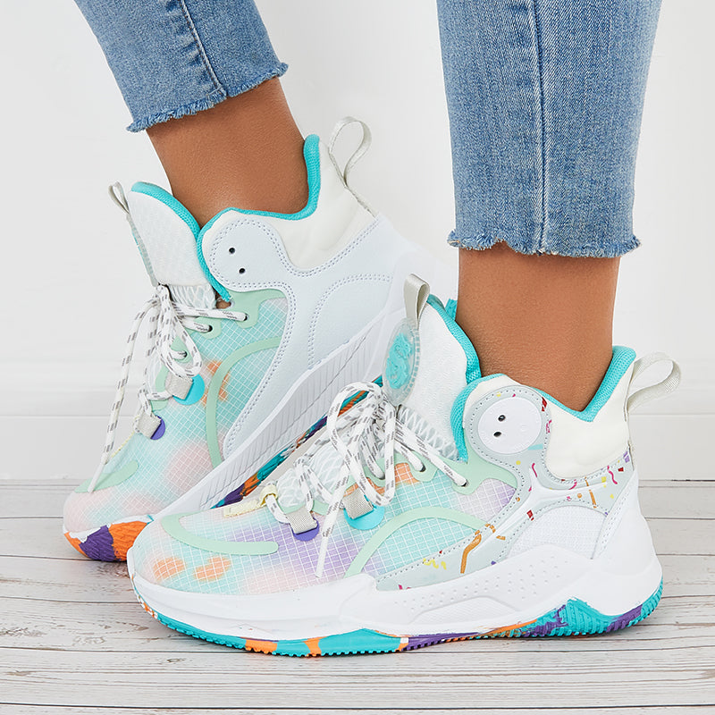 Women Basketball Running Sneakers Chunky Sports Shoes