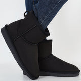 Warm Fur Lining Short Ankle Snow Boots Slip on Booties