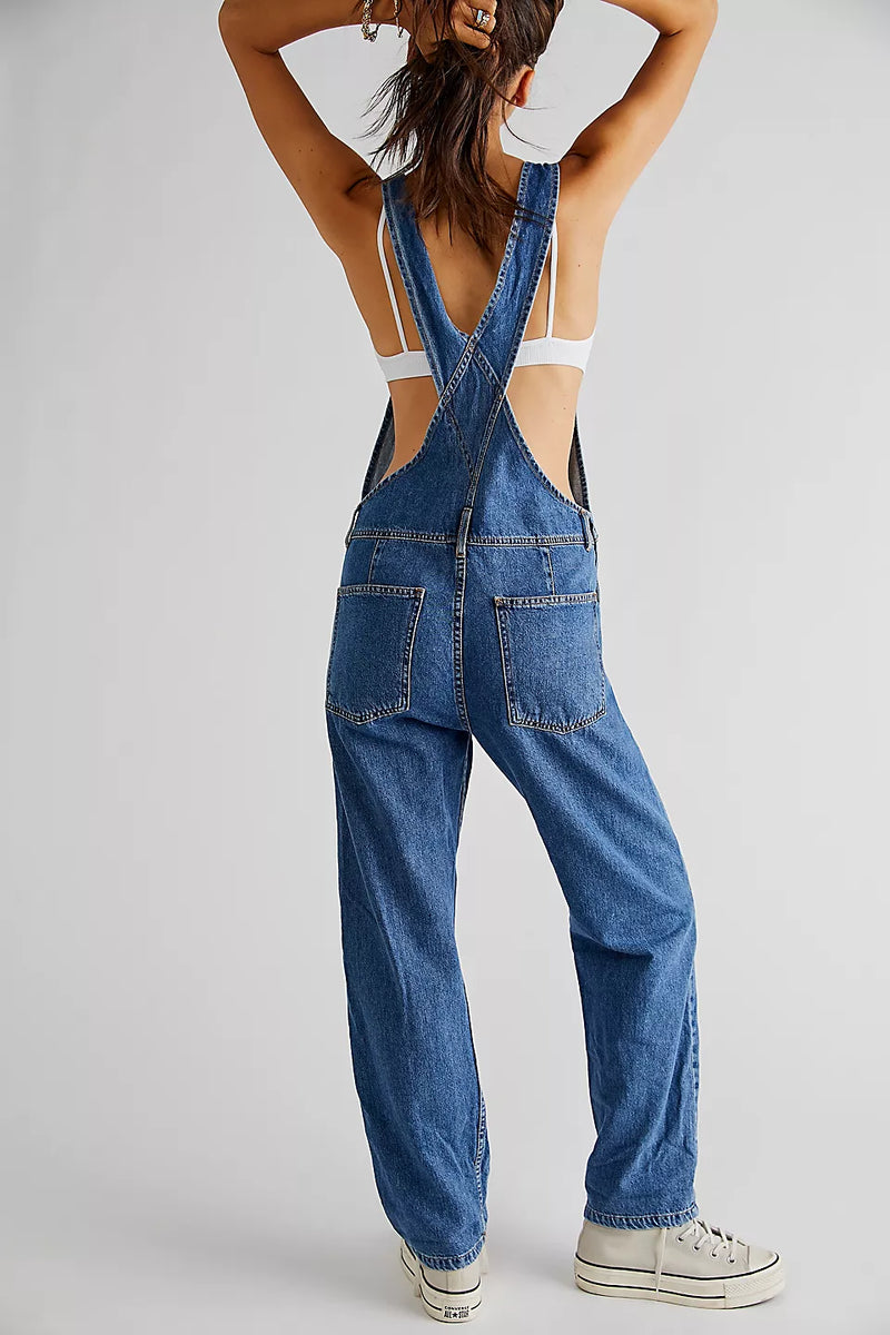 Women's Jumpsuit Y2k High Waist Romper Pants Bib Overalls