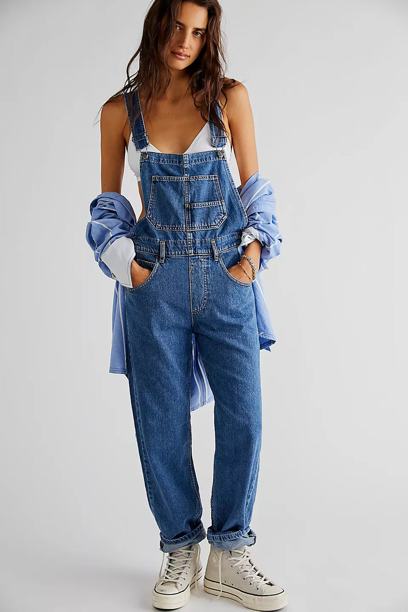Women's Jumpsuit Y2k High Waist Romper Pants Bib Overalls