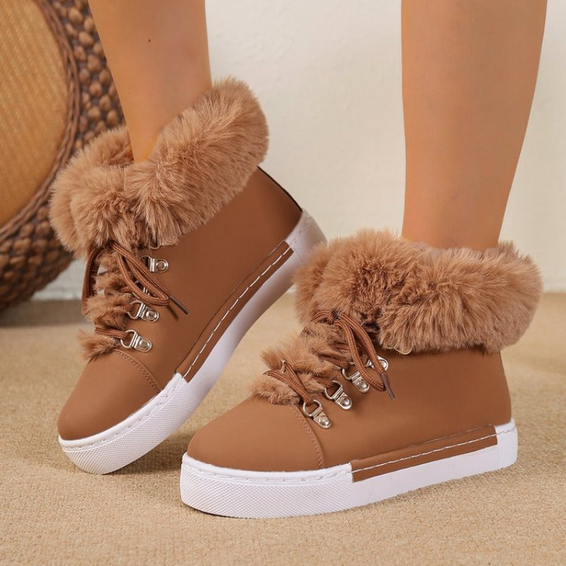 Plus-Size Women's Winter Snow Boots | Fall/Winter Warm & Cozy Cold-Resistant Footwear