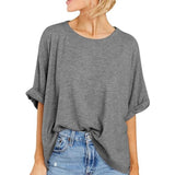 Women's Casual Short Sleeve Loose T-Shirt Top