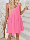 Women's Casual Sports V-Neck Loose Vest Dress