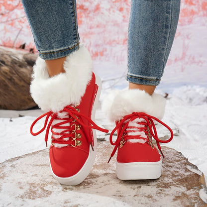Plus-Size Women's Winter Snow Boots | Fall/Winter Warm & Cozy Cold-Resistant Footwear