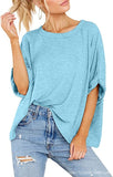 Women's Casual Short Sleeve Loose T-Shirt Top