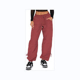 Women's Loose Strap Multi-Pocket Straight Cargo Casual Pants