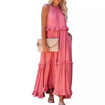 Women's Ruffled Holiday Style Elegant Beach Dresses