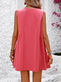 Women's Summer Casual V-Neck Sleeveless Vest Loose Dresses